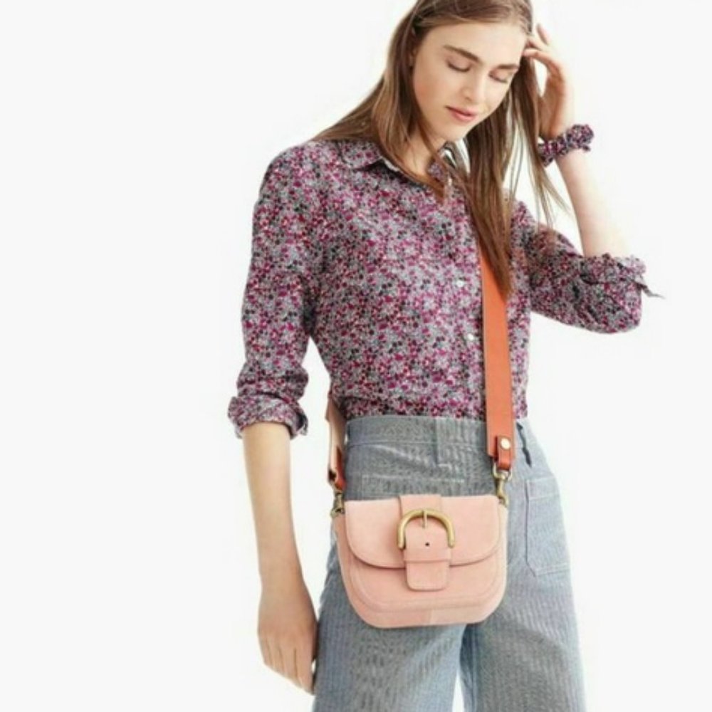 J. Crew Slim Perfect Shirt in Liberty Pink Size 4